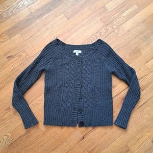 So Gray Wool Cardigan Sz M (runs small)